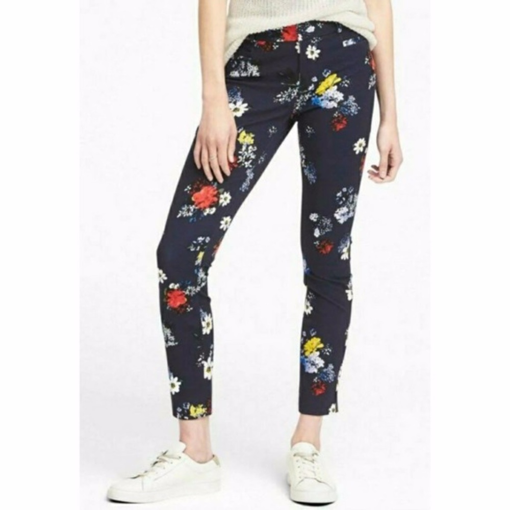 NWOT Banana Republic Sloan Floral Skinny Pants